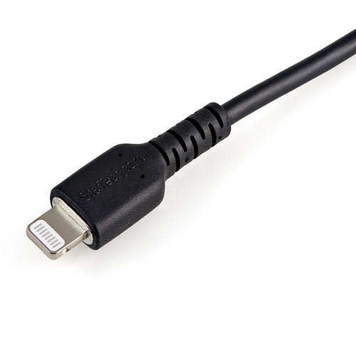 USB-A to Lightning Cable 15cm Apple MFi Certified Durable Black