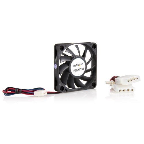 60mm Computer Case Fan 4000 RPM Replacement TX3 Connector Black
