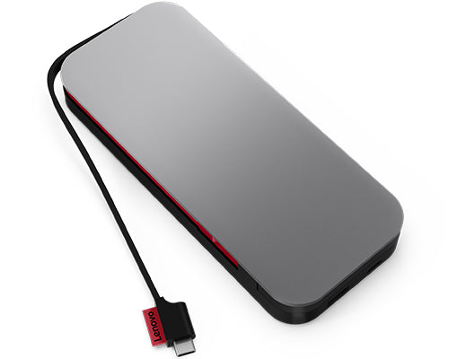 Lenovo Go 20000mAh Powerbank Lithium-Ionen Schwarz Grau