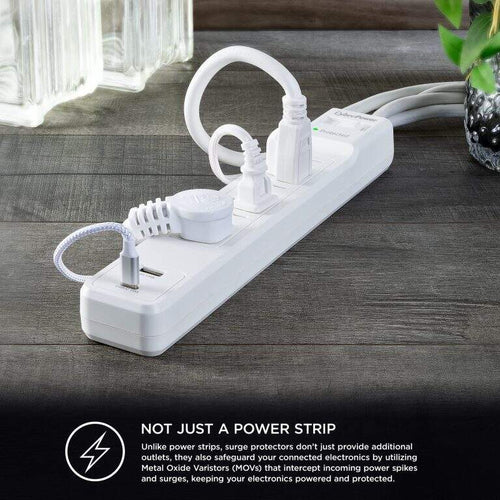 CyberPower 6 Outlet Surge Protector with USB 1500 Joules 125V