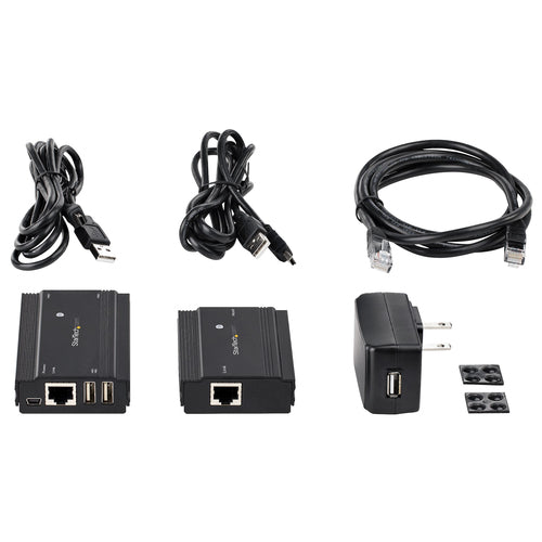 StarTech.com USB2004EXT100 4-Port USB 2.0 Extender-Hub – 100 m Reichweite, 480 MBit/s Geschwindigkeit