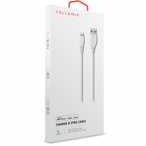 Lightning to USB A Cable 0.9m Cellairis Male White