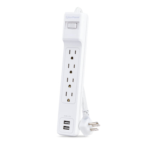 CyberPower Surge Protector 500J 4 AC Outlets NEMA 5-15P 15000A