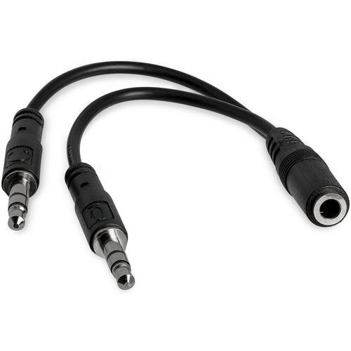 3.5mm Headset Splitter Adapter StarTech 0.13m Male to 2x Female Black