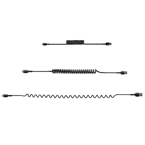 StarTech.com 50cm USB-zu-Lightning-Kabel - MFi-zertifiziertes, robustes gewickeltes iPhone-Ladekabel, Schwarz