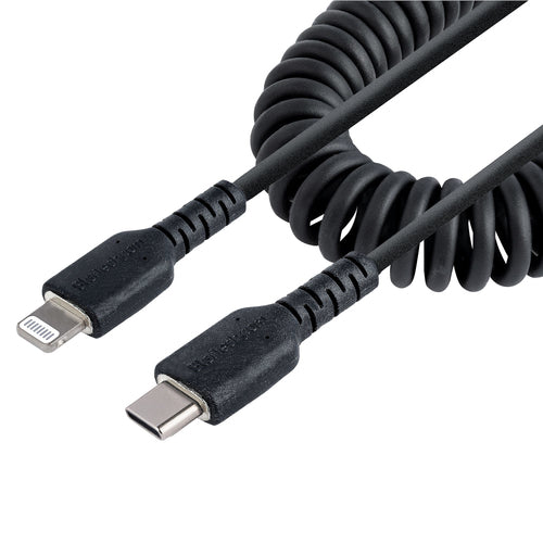 USB C to Lightning Cable 50cm Coiled Durable MFi Certified