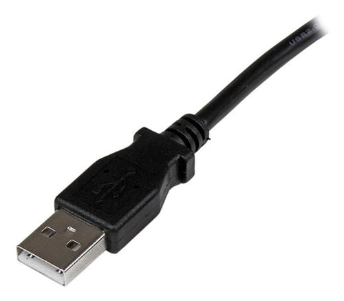 2m USB 2.0 A to Right Angle B Cable 0.48 Gbit/s Black