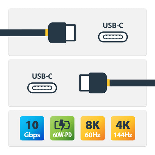 USB-C auf USB-C Kabel 0,5m 10Gbps StarTech.com
