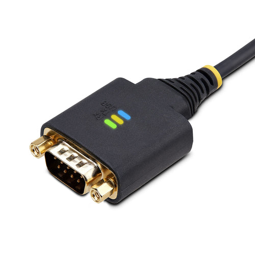 USB-Seriell-Adapterkabel, 3 m, FTDI IC, Schwarz für Windows/macOS/Linux