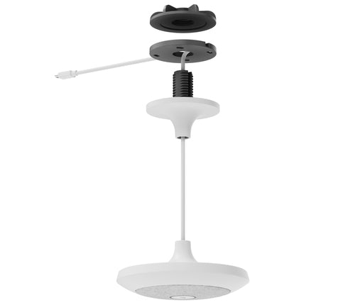 Logitech Video Conferencing System Mic Pod Pendant Mount Suspension Mount White