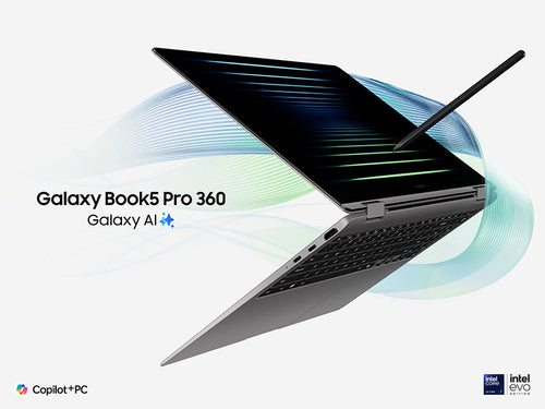 Samsung Galaxy Book5 Pro 360 - Intel Core Ultra 7, 16" 2880x1800, 16GB RAM, 512GB SSD - Business Laptop