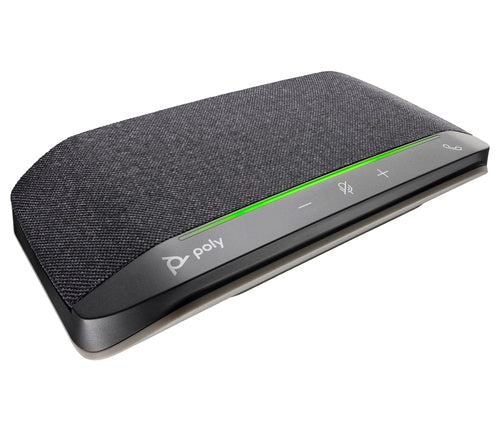 HP Poly Sync 10 USB-A USB-C Speakerphone for PC Silver IP64