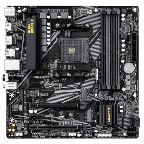 GIGABYTE B550M DS3H AC R2 Motherboard AMD Ryzen 5000 Support Wi-Fi 5 PCIe 4.0 DDR4 up to 4733MHz