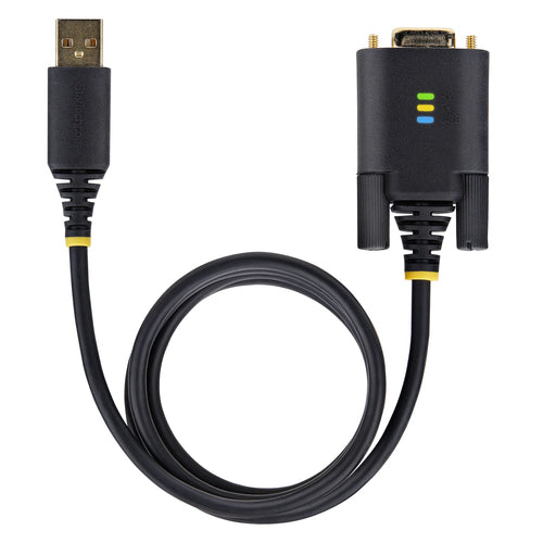 USB to Serial Adapter Cable 3ft Black FTDI IC Windows/macOS/Linux