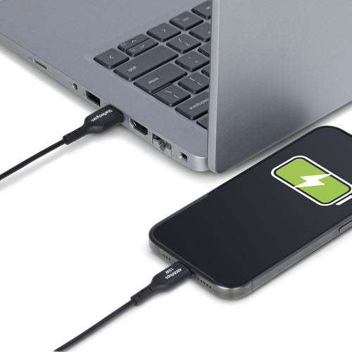 USB Charging Cable 3ft USB-A to USB-C 3A Fast Charge Black