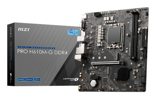 MSI PRO H610M-G DDR4 Motherboard Intel LGA 1700 64GB Support