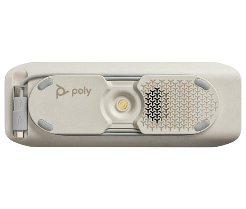 HP Poly Sync 40+ USB-A USB-C Speakerphone 30H Battery Silver