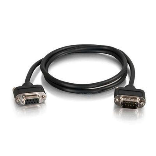 C2G 3ft CMG-Rated DB9 Low Profile Cable M-F serial cable