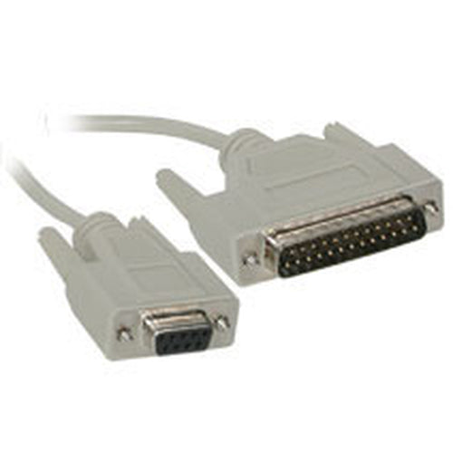 C2G DB9F to DB25M Modem Cable 6ft serial cable