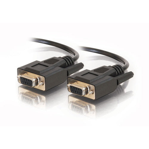C2G 15ft DB9 F/F Cable - Black serial cable