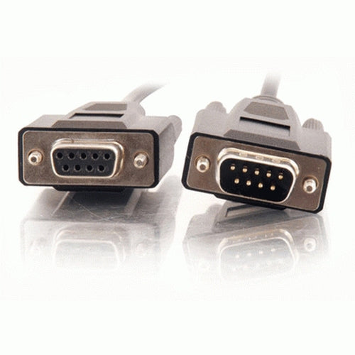 C2G 6ft DB9 M/F Extension Cable - Black serial cable